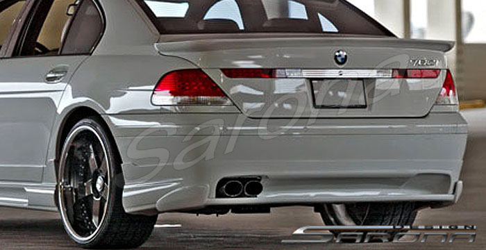 Custom BMW 7 Series  Sedan Rear Add-on Lip (2002 - 2005) - $690.00 (Part #BM-008-RA)